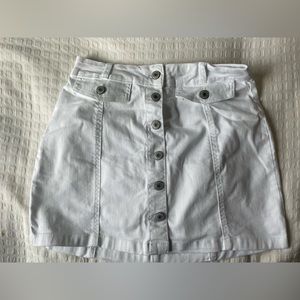 White button down skirt